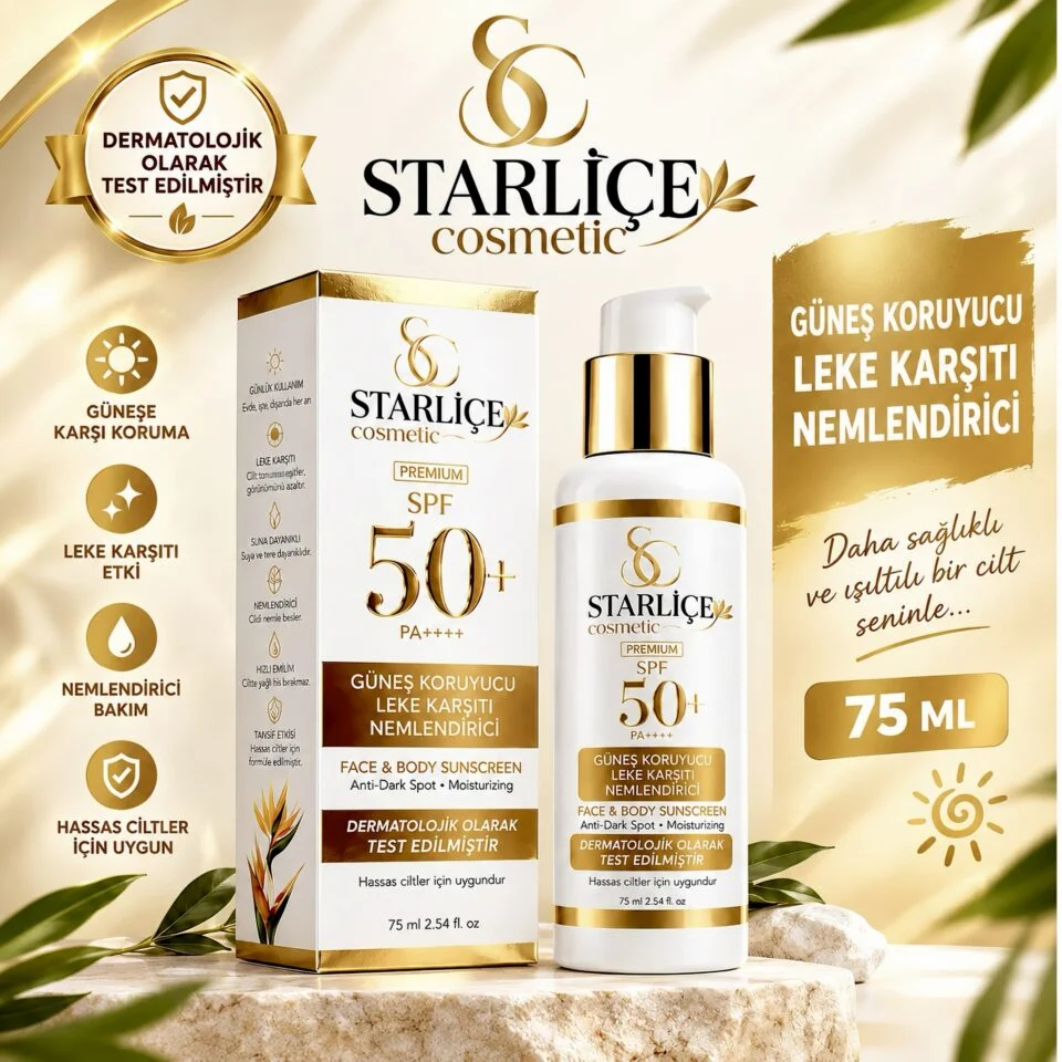 Starliçe Güneş Kremi Güneş Koruyucu Leke Karşıtı Nemlendirici