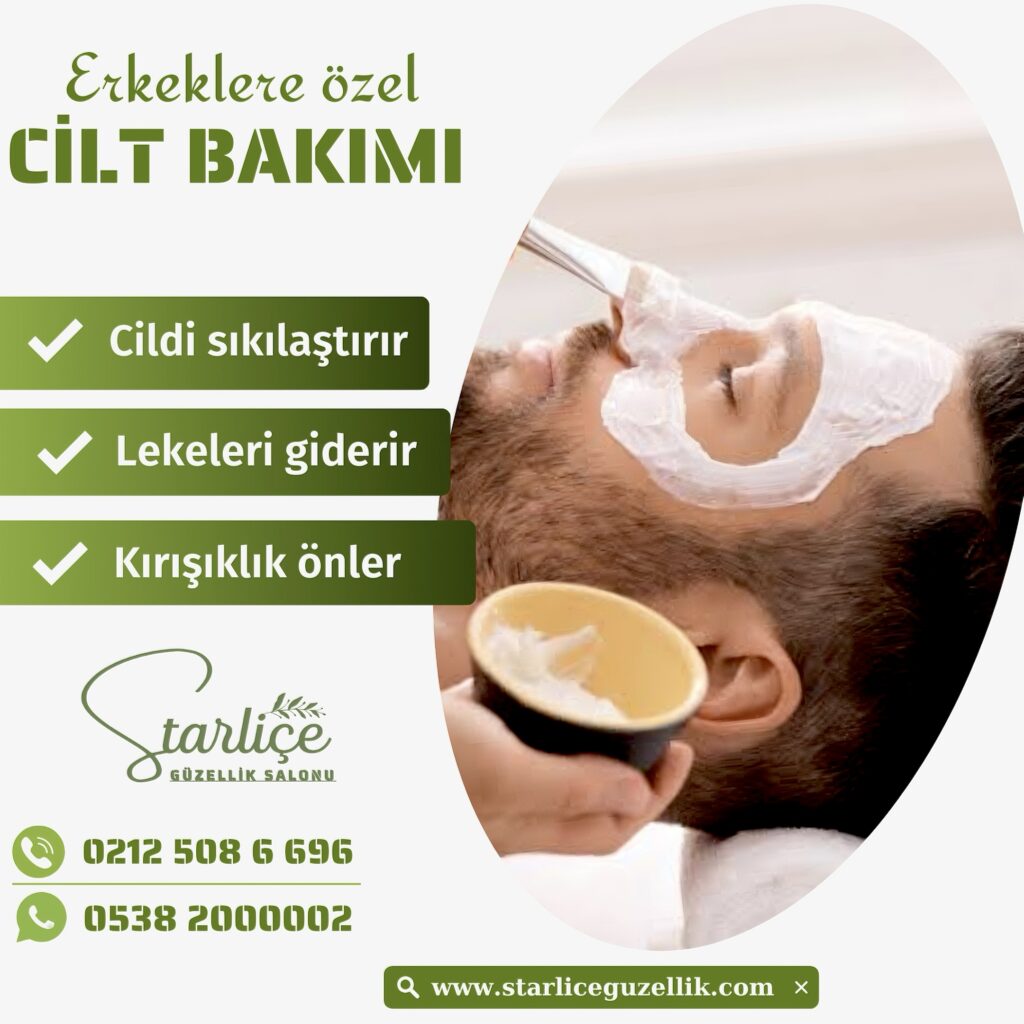 Erkeklere özel cilt bakımı..
