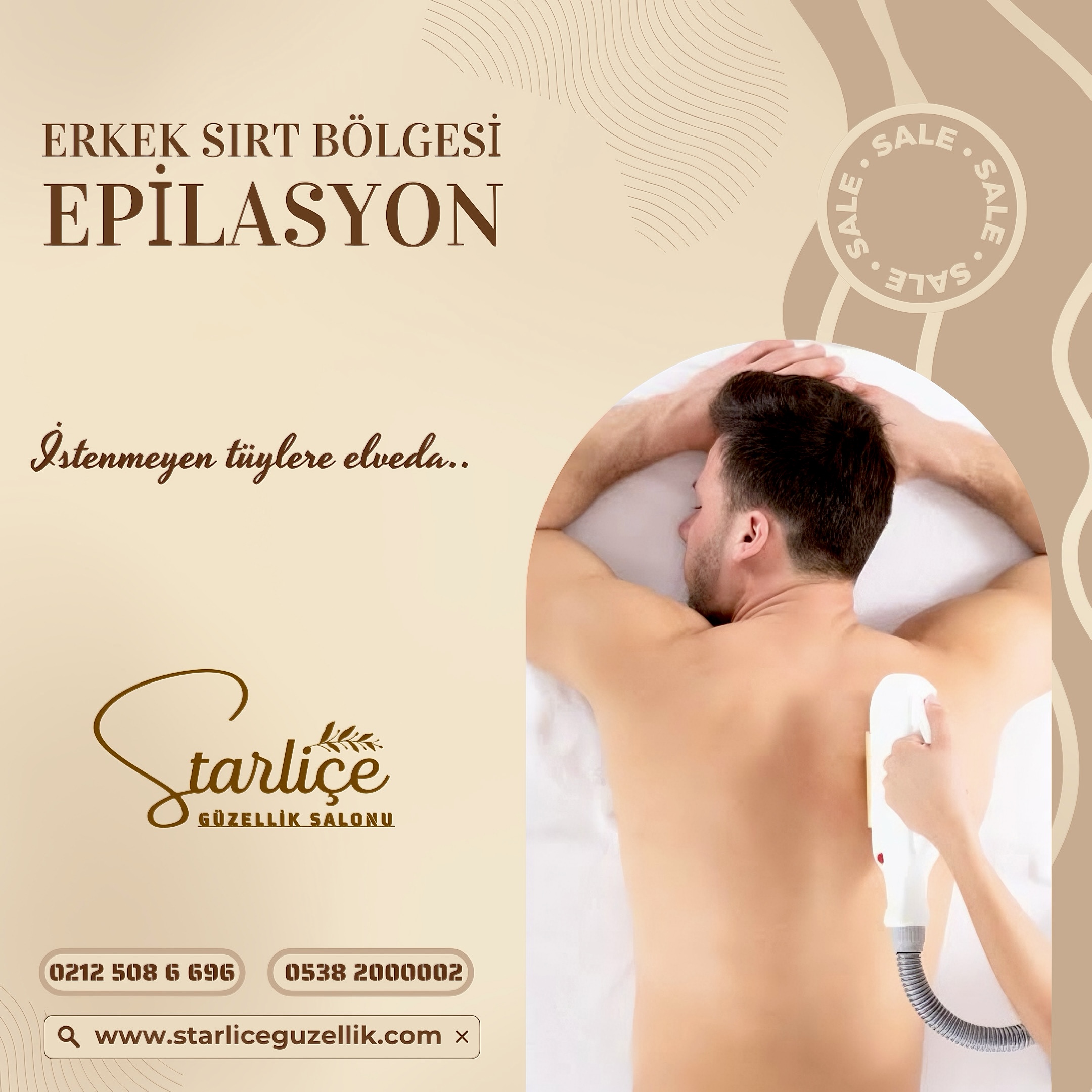 Erkeklere özel epilasyon