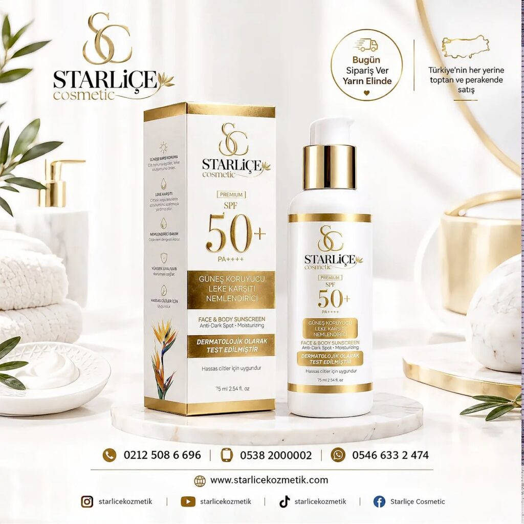 Starliçe Cosmetic Güneş Kremi, Güneş Koruyucu, Leke Karşıtı, Nemlendirici