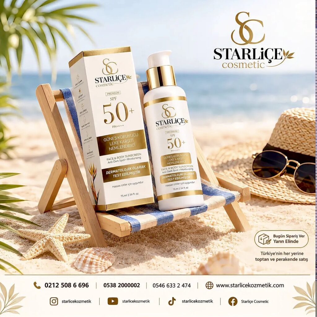 Starliçe Cosmetic Güneş Kremi, Güneş Koruyucu, Leke Karşıtı, Nemlendirici