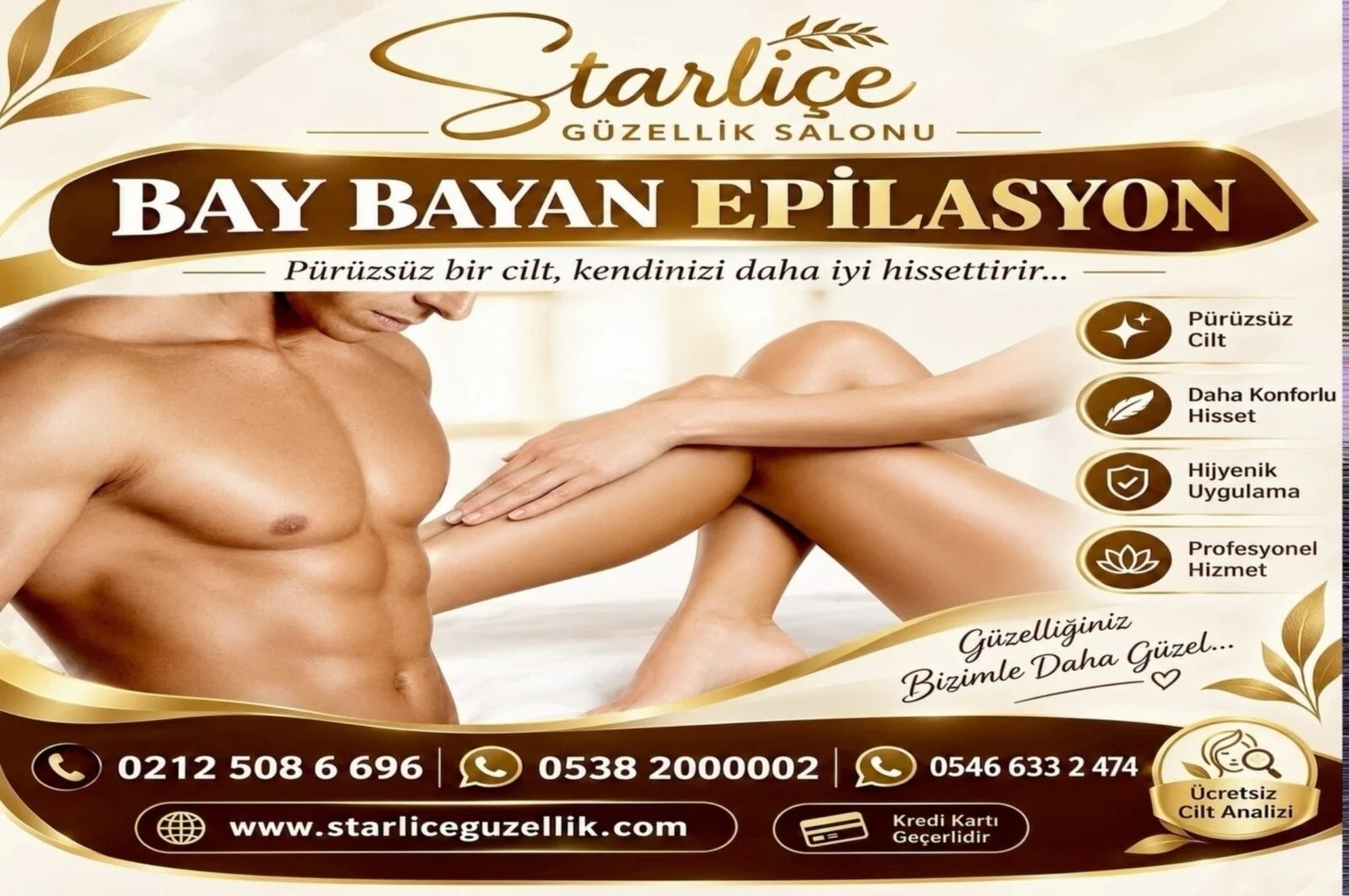 Bay Bayan Epilasyon — Starliçe Güzellik salonu
