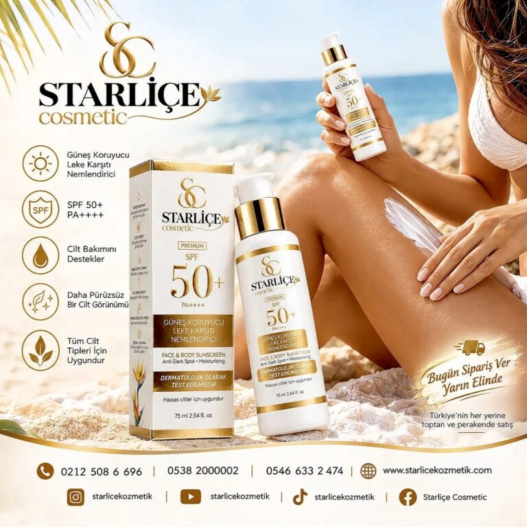 Starliçe Cosmetic Güneş Kremi, Güneş Koruyucu, Leke Karşıtı, Nemlendirici