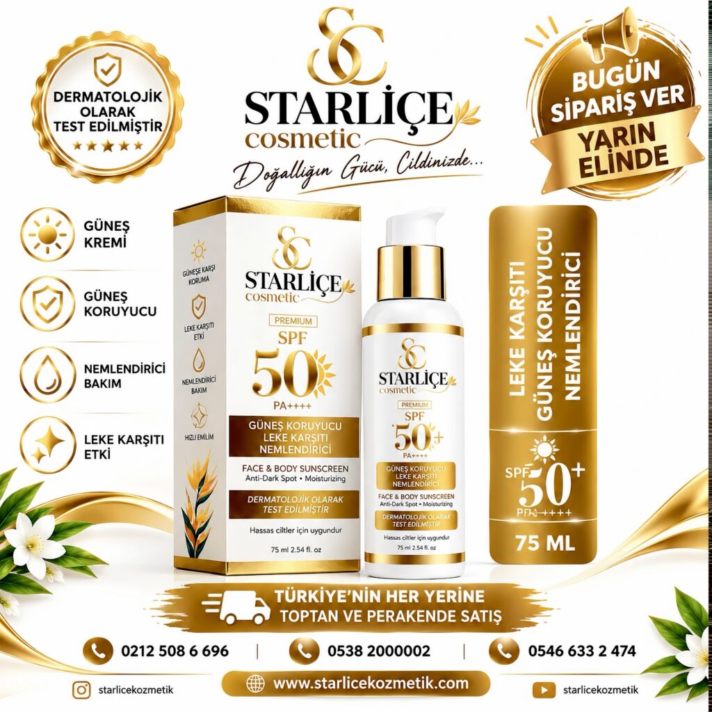 Starliçe Cosmetic Güneş Kremi, Güneş Koruyucu, Leke Karşıtı, Nemlendirici
