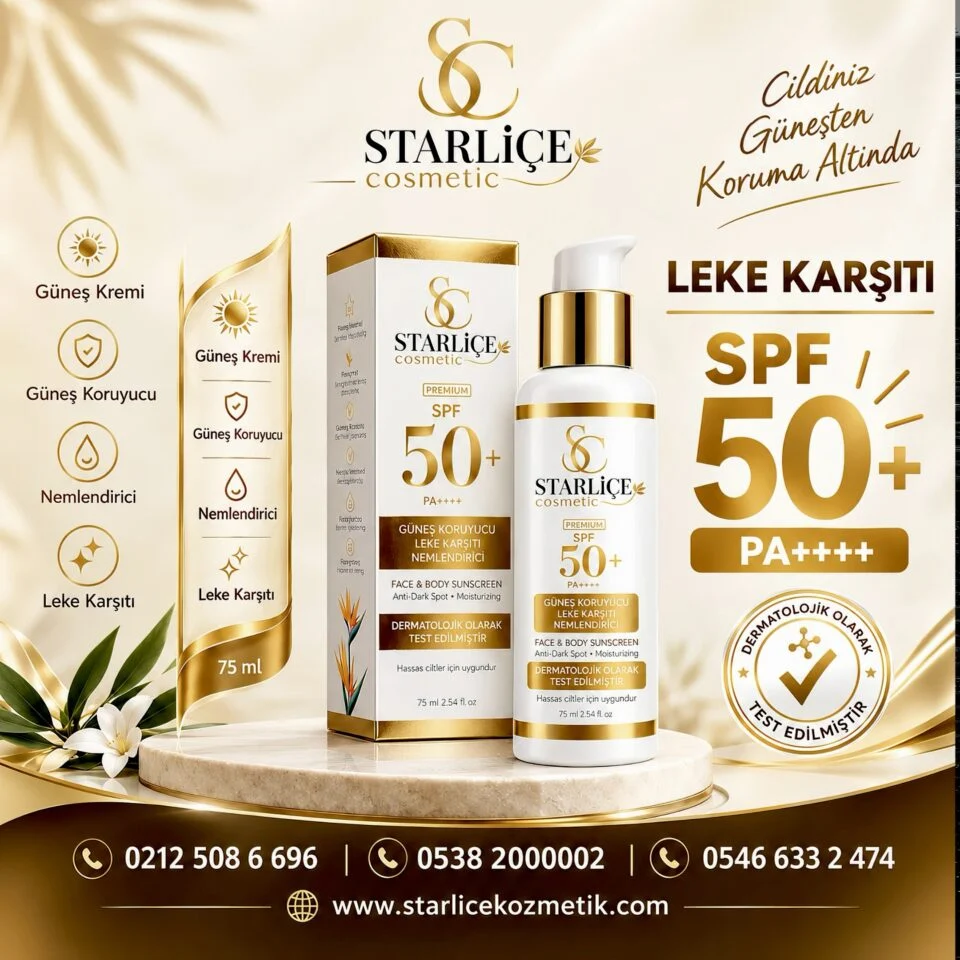 Starliçe Güneş Kremi, Güneş Koruyucu, Leke Karşıtı, Nemlendirici